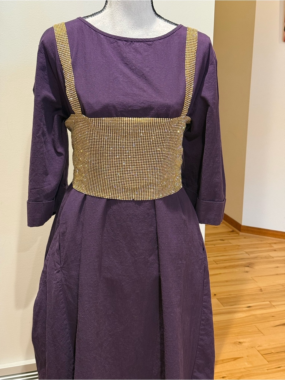 Celmia Purple Women's Relaxed Maxi Dress